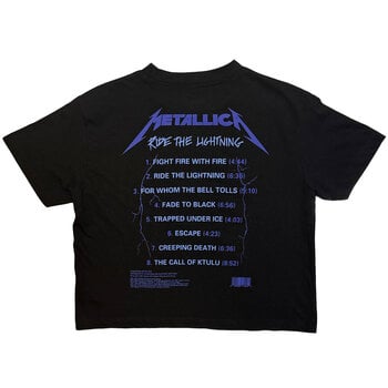 T-Shirt Metallica Ride The Lightning (Back Print) Black M Ladies T-Shirt - 2