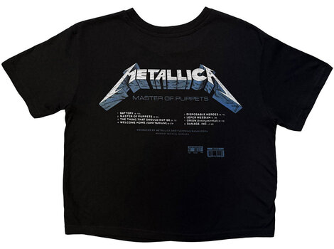 Košulja Metallica Master Of Puppets Tracks (Back Print) Black 2XL Ženske Košulja - 4