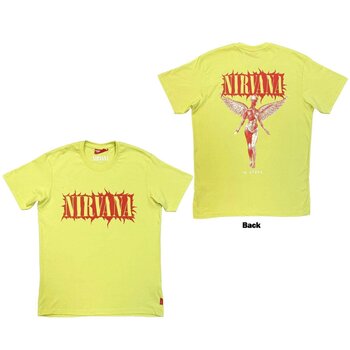 T-krekls Nirvana In Utero Angel (Back Print) Green XL T-krekls - 3