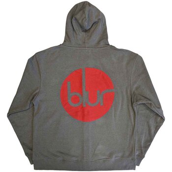 Hoodie Blur Circle Logo (Back Print) Grey M Hoodie - 2