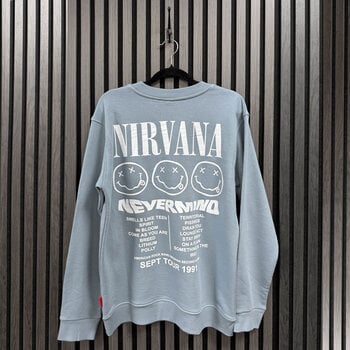 Hoodie Nirvana Nevermind Tour 1991 (Back Print) Blue S Hoodie - 3