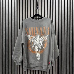 Kapuco Nirvana In Utero Angel Circle Grey 2XL Ženske Kapuco - 1