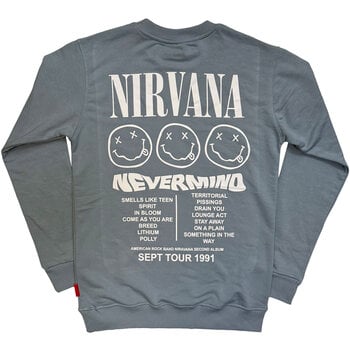Kapuco Nirvana Nevermind Tour 1991 (Back Print) Blue 2XL Kapuco - 2