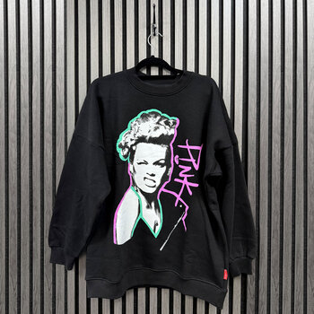 Hoodie P!NK Paint Pen Black L Damă Hoodie - 2