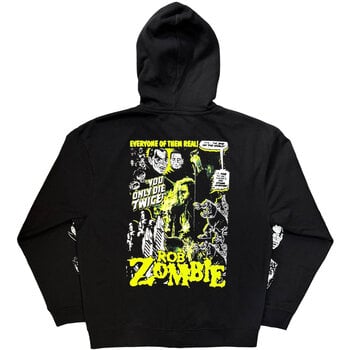 Kapuco Rob Zombie Die Twice (Back & Sleeve Print) Black L Kapuco - 2