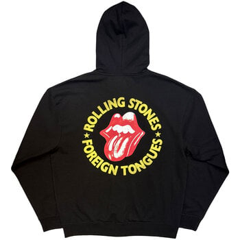 Hoodie The Rolling Stones Foreign Tongues Circle (Back Print) Black M Hoodie - 2