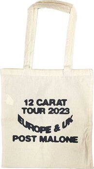 Music bag Post Malone Spotlight 2023 Tour (Back Print & Ex-Tour) Τσάντα ώμου Natural - 2