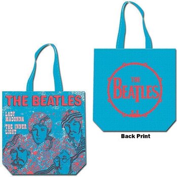 Music bag The Beatles Lady Madonna (Back Print) Τσάντα ώμου Blue - 3