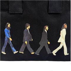 Glazbena torba The Beatles Abbey Road & Drop T Logo (Back Print) Torba za rame Black - 1