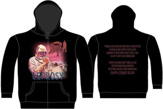 Hoodie Death Leprosy Black L Hoodie - 2