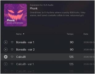 Bibliotecă de sunet pentru samplere XLN Audio XO Expansion: Phonk (Produs digital) - 2