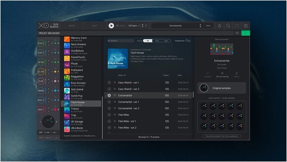 Bibliotecă de sunet pentru samplere XLN Audio XO Expansion: Tech House (Produs digital) - 2