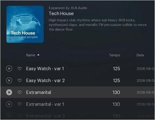 Biblioteca de muestras/sonidos XLN Audio XO Expansion: Tech House (Producto digital) - 2