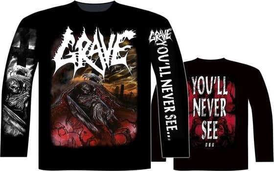 T-Shirt Grave You'Ll Never See Black M T-Shirt - 2