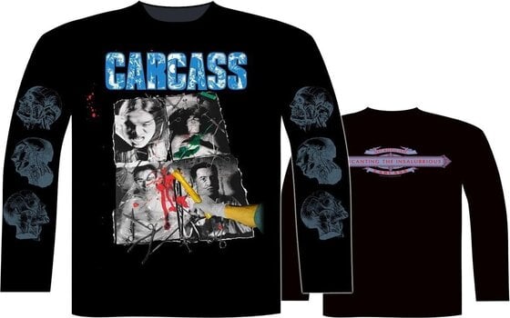 Maglietta Carcass Necroticism Maglietta a maniche lunghe Black M - 2