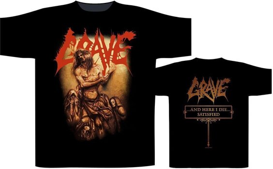 Tricou Grave And Here I Die... Satisfied Black 2XL Tricou - 2