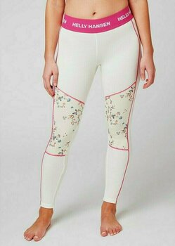 Thermo ondergoed voor dames Helly Hansen HH Lifa Merino Graphic Pant Offwhite Scattered Flower XS Thermo ondergoed voor dames - 3
