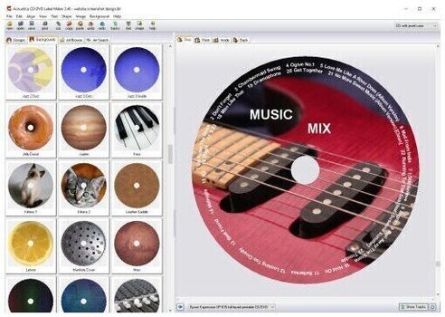 Studijski software Acoustica CD / DVD Label Maker (Digitalni proizvod) - 2