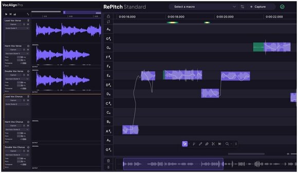 Procesador de efectos de complemento de software Synchro Arts RePitch 2 Standard + VocAlign 7 Pro Bundle (Producto digital) - 2