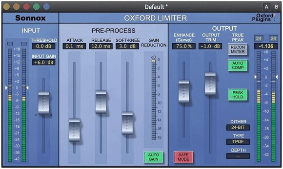 Studio software plug-in effect Sonnox Sonnox Mix Bus Loudness (Native) (Digitaal product) - 5