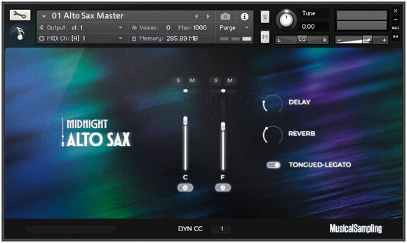 Sample/Sound Library Musical Sampling Midnight: Alto Sax (Digital product) - 2