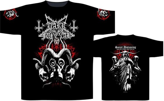 Camiseta de manga corta Dark Funeral Social Distancing Black XL Camiseta de manga corta - 2
