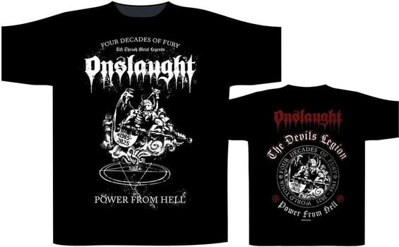 Shirt Onslaught Power From Hell Black 2XL Shirt - 2