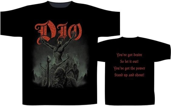 Сорочка Dio Stand Up And Shout Футболка з коротким рукавом Black L - 2