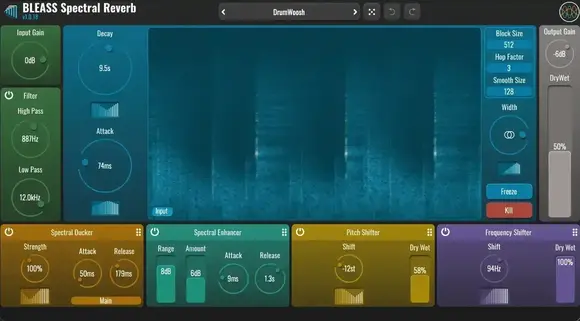 Studijski software plug-in efekt BLEASS BLEASS Spectral Reverb (Digitalni izdelek) - 5