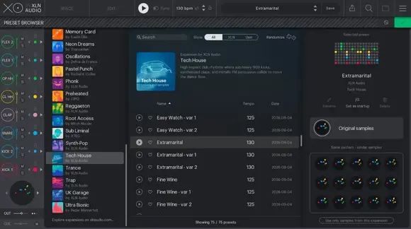 Bibliotecă de sunet pentru samplere XLN Audio XO Expansion: Tech House (Produs digital) - 7