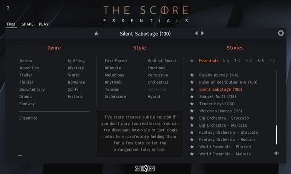 Update / Upgrade / Expansion Sonuscore The Score Upgrade Essentials (Digitalni izdelek) - 9