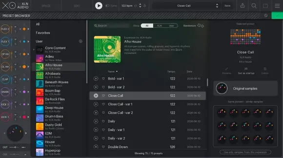 Zvočna knjiga za sampler XLN Audio XO Expansion: Afro House (Digitalni izdelek) - 7