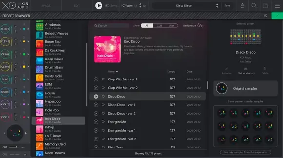 Soundlibraries für Sampler XLN Audio XO Expansion: Italo Disco (Digitales Produkt) - 7