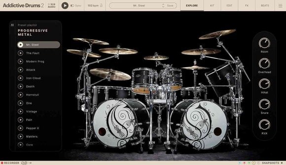 VST Instrument XLN Audio Addictive Drums 2: Progressive Metal ADpak (Digitalni izdelek) - 6