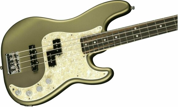 E-Bass Fender American Elite Precision Bass Ebony Satin Jade Pearl Metallic - 4
