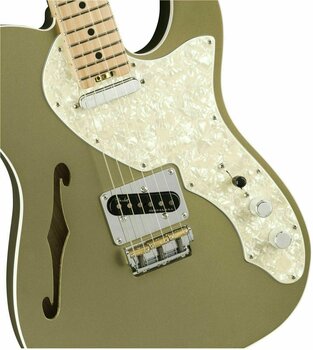 Guitare électrique Fender American Elite Telecaster Thinline Maple Satin Jade Pearl Metallic - 3