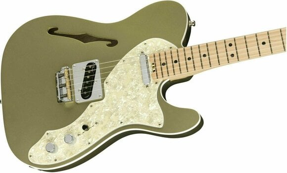 Guitare électrique Fender American Elite Telecaster Thinline Maple Satin Jade Pearl Metallic - 4