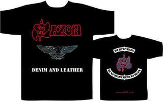 Tricou Saxon Denim & Leather - 1