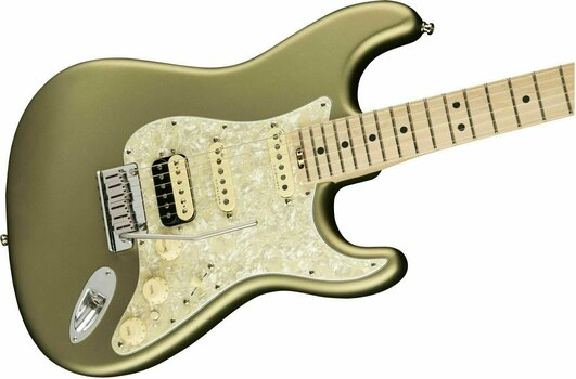 Electric guitar Fender American Elite Stratocaster HSS ShawBucker Maple Satin Jade Pearl Metallic - 4
