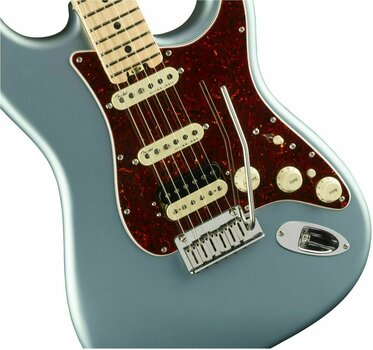 Electric guitar Fender American Elite Stratocaster HSS ShawBucker Maple Satin Ice Blue Metallic - 3