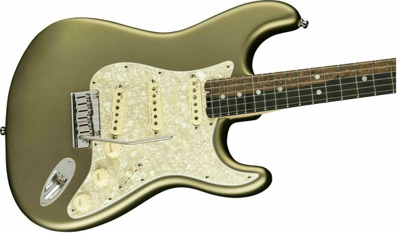 Chitarra Elettrica Fender American Elite Stratocaster Ebony Satin Jade Pearl Metallic - 4