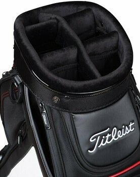 Golf torba Cart Bag Titleist Midsize Staff Black/White/Red Golf torba Cart Bag - 4