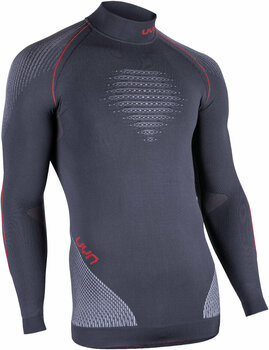Sous-vêtements thermiques UYN Evolutyon UW Long Sleeve Turtle Neck Charcoal/White/Red S/M Sous-vêtements thermiques - 3