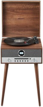 Retro okretnica Crosley Nash Entertainment Center Walnut Retro okretnica - 2