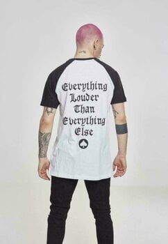 T-shirt Motörhead Everything Louder Raglan White-Black S T-shirt - 4