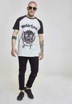 T-shirt Motörhead Everything Louder Raglan White-Black S T-shirt - 5