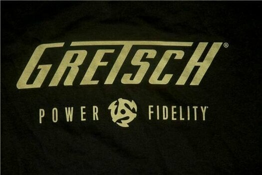 T-Shirt Gretsch T-Shirt Power & Fidelity Logo Black M - 2