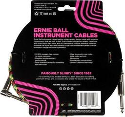 Instrument Cable Ernie Ball Braided Good Vibrations 3 m Straight - Angled Instrument Cable - 1