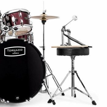 Akustik-Drumset Mapex TND5044TC Tornado Burgundy New Package - 4