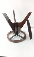 Bespeco SG3 Okrogla klavirska stolica Walnut